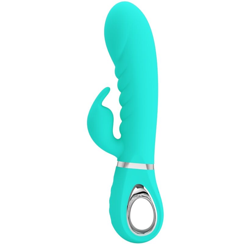 6959532334944 - PRETTY LOVE - PRESCOTT MULTIFUNKTIONS-G-SPOT-VIBRATOR AQUA GREEN