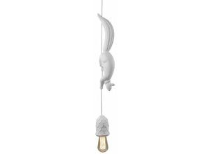 6960953746759 - Odipie - Nordic Eichhörnchen Harz Moderne led Anhänger Lampe Hängen Licht für Schlafzimmer Kinderzimmer Kinderzimmer Dekor