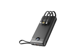 6970453554211 - Powerbank C20 - 20 000mAh (Micro + Typ c + iPhone) schnelles Aufladen Schwarz (W2047) - Veger