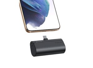 6970453555041 - Veger - Power Bank PlugOn - 5000mAh mit Built Connector für Type c pd 20W Schwarz (W0556P)