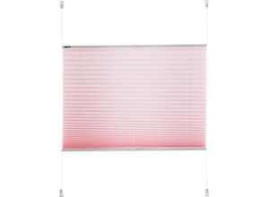 6970901550765 - Plissee MY HOME DAHRA - in Crush-Optik Gr 8 rosa (rosé) B110cm H130cm Obermaterial 100% Polyester Plissees Fixmaß Bestseller mit über 5500 45-Sterne-Bewertungen Klemmträger