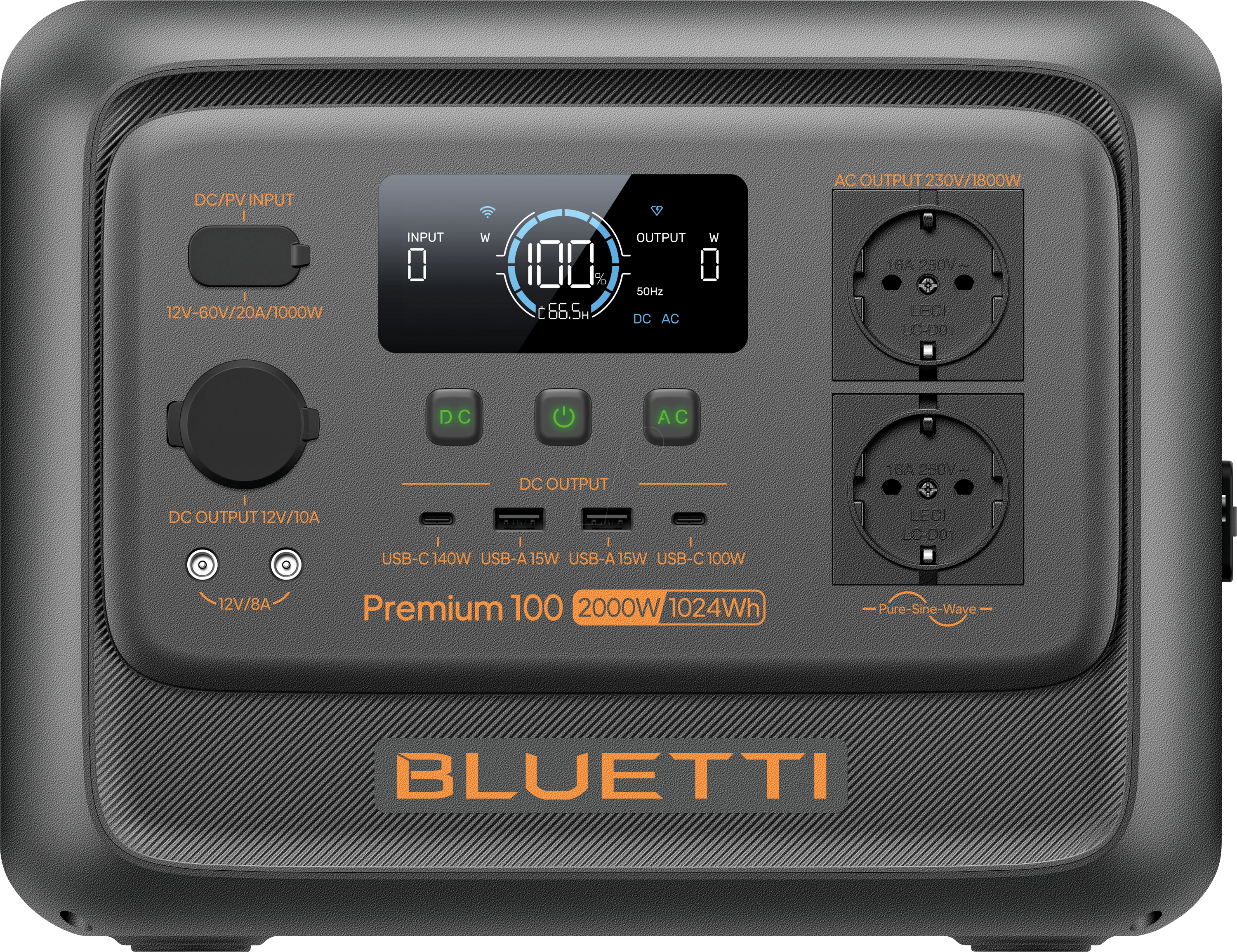 6970991299506 - P100V2 - Bluetti Premium 100 V2 Powerstation 2000 W 1024 Wh 6970991299506 - P100V2 - Bluetti Premium 100 V2 Powerstation 2000 W 1024 Wh
