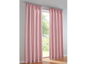 6971346194798 - Vorhang HEINE HOME Gardinen Gr 175 cm Universalzugband Kräuselband 140 cm lila (mauve)