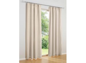 6971346199717 - Vorhang HEINE HOME Gardinen Gr 225 cm Universalzugband Kräuselband 140 cm beige