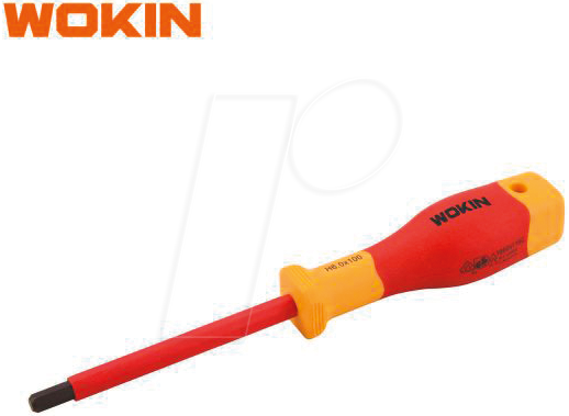 6971802962343 - Sechskant Schraubendreher vde isoliert Premium h 60 x 100 mm - Wokin