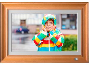 6972072902732 - KODAK Digitaler Bilderrahmen RWF-141 WiFi wurzelholz B414cm H28cm T41cm Digital-Bilderrahmen