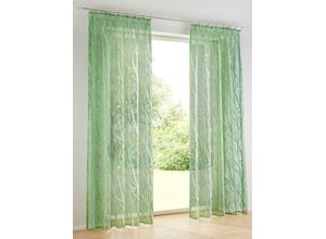 6972314566531 - Gardine HEINE HOME Gardinen Gr 145 cm Multifunktionsband 140 cm grün Transparente Gardinen