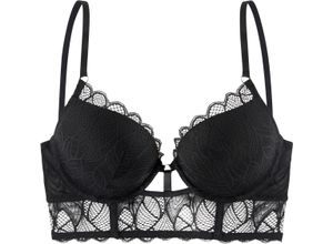 6972478257337 - LASCANA Alicia Push-up-BH A-Cup Spitze für Damen schwarz 75A