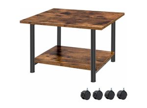 6972641075935 - Rolltisch Druckertisch Druckerständer mit arretierbaren Rädern Druckerhalter rollbar mit 2 Ebenen Druckerwagen Industrie-Design für Büro Fax