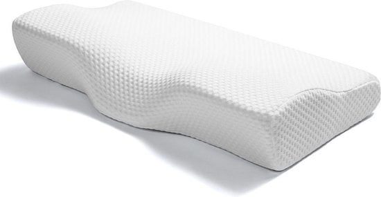 6972751499706 - Memory Foam Butterfly Contour Pillow gegen Nackenschmerzen - Ergonomisches orthopädisches Kissen - für Kopf Nacken und Schultern - Schlafzimmerkissen - Schlafkissen - Memory Foam - Optimale Unterstützung - 61x40cm - Besserer Nachtschlaf