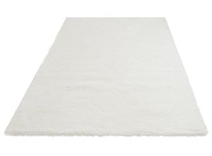 6973073620670 - Hochflor-Teppich MY HOME Microfaser Teppich Magong besonders weich sehr feiner Flor Teppiche Gr B L 80 cm x 150 cm 25 mm 1 St weiß Esszimmerteppiche Wohnzimmer Schlafzimmer Kinderzimmer auch rund und als Läufer