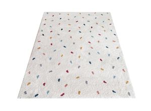 6973073628676 - Kinderteppich LÜTTENHÜTT Odan Hochflor-Teppich Teppiche Gr B L 80 cm x 150 cm 20 mm 1 St bunt (multi) Kinder Kinderzimmerteppiche bunte Punkte Teppiche weich Wohnzimmer Kinderzimmer