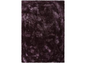 6973073870990 - Hochflor-Teppich BRUNO BANANI Dana Teppich Teppiche Gr B L 300 cm x 400 cm 30 mm 1 St lila (plum) Esszimmerteppiche uni weich Mikrofaser Teppiche Wohnzimmer Schlafzimmer Esszimmer Bestseller