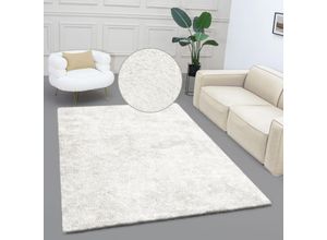 6973073871447 - Hochflor-Teppich BRUNO BANANI Dana Teppich Teppiche Gr B L 80 cm x 150 cm 30 mm 1 St weiß Esszimmerteppiche uni weich Mikrofaser Teppiche Wohnzimmer Schlafzimmer Esszimmer Bestseller