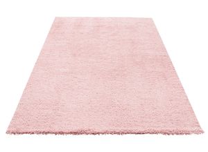 6973073872222 - Teppich MY HOME Desner Hochflor Teppiche Teppiche Gr B L 200 cm x 200 cm 38 mm 1 St rosa (rosé) Esszimmerteppiche