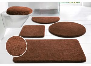 6973099904112 - my home Badematte Merida Badvorleger Badezimmer Teppich rutschhemmend beschichtet fußbodenheizungsgeeignet-schnell trocknend-strapazierfähig Badteppich Uni Farben rechteckig rund & als 2-tlg Set erhältlich