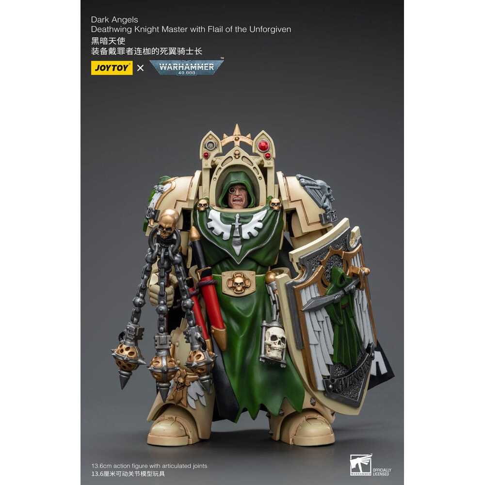 6973130379190 - Sammlerfigur Warhammer 40k Dark Angels Deathwing Knight Master with Flail of the Unforgiven