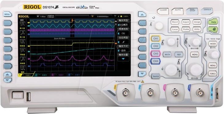 6973332400227 - DS1074Z-S+ - Digital-Speicher-Oszilloskop 70 MHz 4 Kanäle ARB-Generator