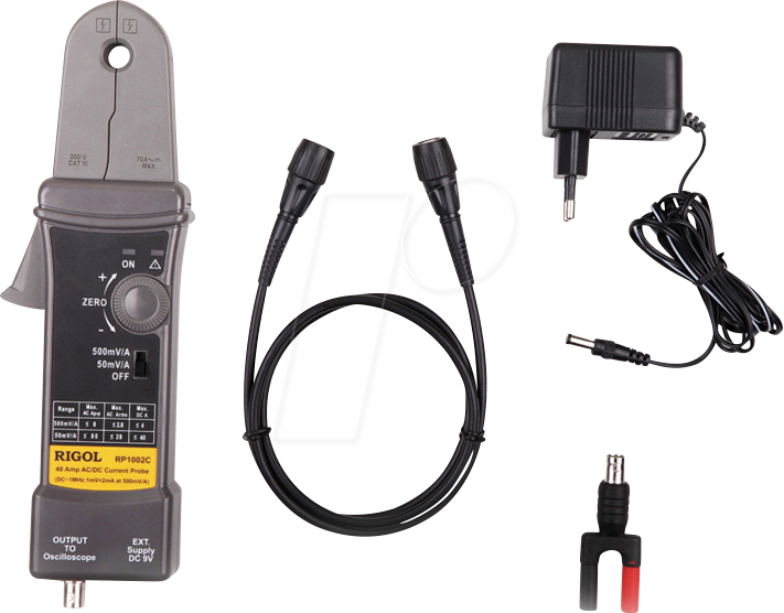 6973332401149 - RP1002C - Zangenadapter für RIGOL-Oszilloskope bis 300 A 10 MHz