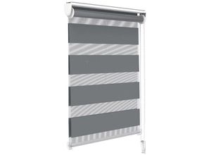 6973424410660 - Vounot - Doppelrollo klemmfix ohne Bohren Duo Rollo Klemmrollo für Fenster und Tür 90x150 cm Grau