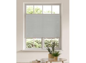 6973603344281 - Plissee MY HOME DAHRA - in Crush-Optik Gr 2 grau (hellgrau) B50cm H130cm Obermaterial 100% Polyester Plissees Fixmaß Bestseller mit über 5500 45-Sterne-Bewertungen Klemmträger