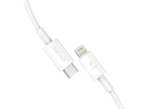 6973687247751 - Schnellladekabel usb c - iPhone-Anschluss 30W Power Delivery Kabel 1m - Weiß - Dudao