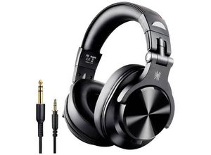 6974028140021 - OneOdio Fusion A70 DJ Over Ear Headset Bluetooth® Stereo Schwarz High-Resolution Audio Headset Schwenkbare Ohrmuscheln