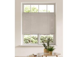 6974180125720 - Plissee MY HOME LAHOLM Gr 2 beige (sand) B50cm H130cm Obermaterial 100% Polyester Plissees im Fixmaß