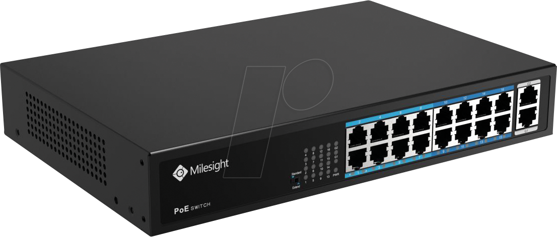 6974225033232 - MIL MS-S0216-GL - Switch 18-Port Fast Ethernet PoE+