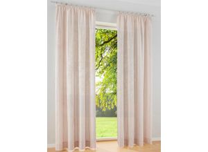 6974372314239 - Gardine HEINE HOME Gr 3 beige (natur) Gardinen 225cm Universalzugband Ösen 140cm Polyester Polyester B140cm H225cm