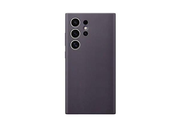 6974994161259 - 0 Hochuen Vegan Leather Case für das Galaxy S24 Ultra (Dark Violet)