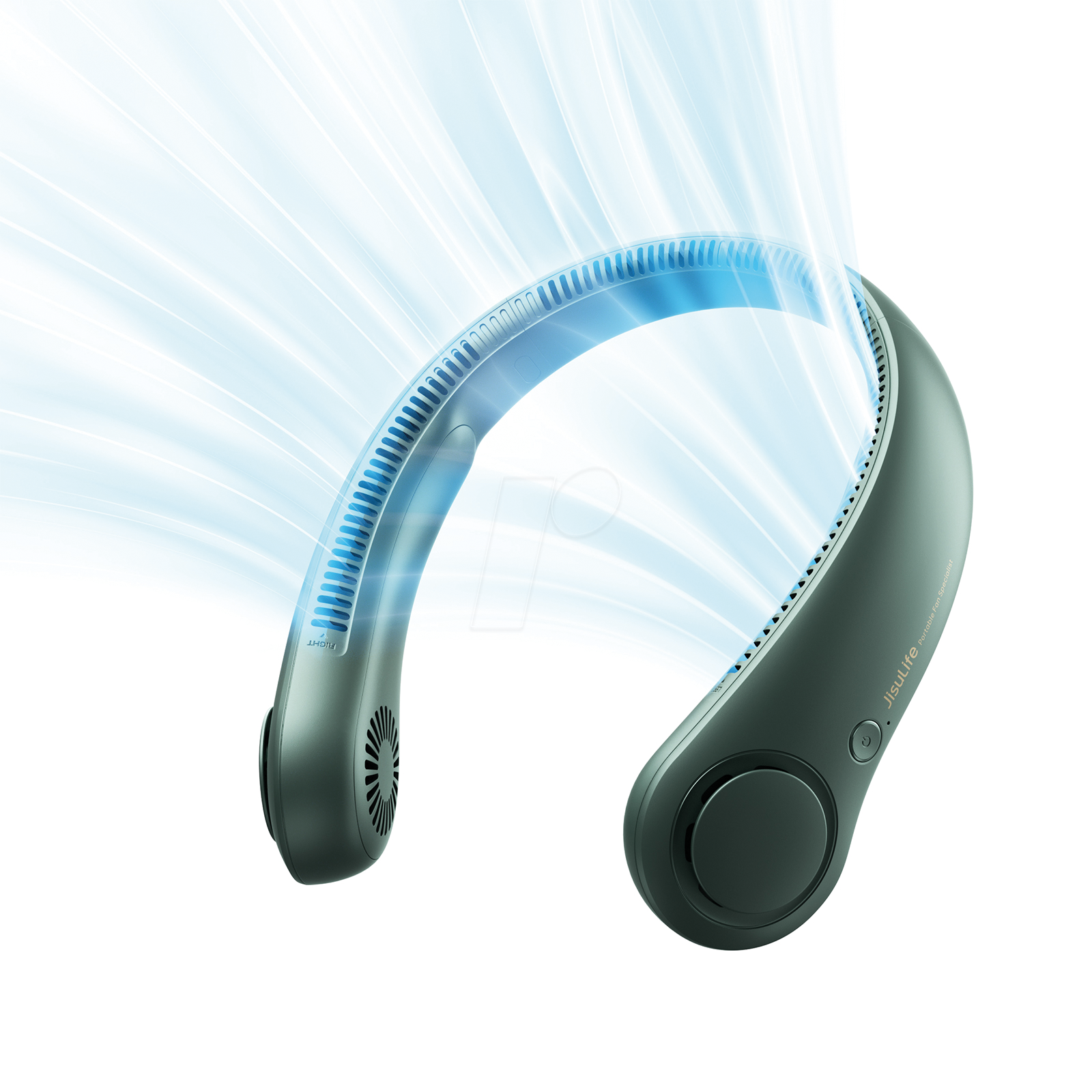 6975061533047 - JSL FA14-GREEN - FA14 Tragbaer Hals-Ventilator Grün