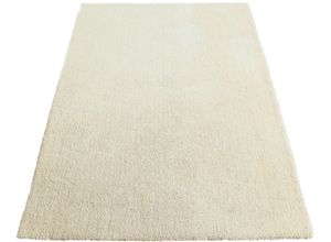 6975178651177 - Teppich ANDAS Malik Teppiche Gr B L 160 cm x 230 cm 20 mm 1 St beige (ecru) Esszimmerteppiche weich flach Uni-Farben Wohnzimmer Schlafzimmer Kinderzimmer