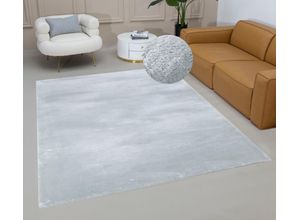 6975178653140 - Hochflor-Teppich Cashmere Fell-Optik Teppiche Gr B L 120 cm x 180 cm 25 mm 1 St grau Esszimmerteppiche changierend weiche Teppiche Wohnzimmer Schlafzimmer Kinderzimmer