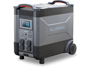 6975274260198 - Allpowers - R4000 Tragbarer Powerstation Solargenerator 3600Wh LiFePO4 Batterie mit 4000W ac Ausgang Schnell Aufladen Erweiterbare Kapazität bis