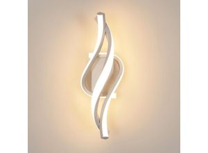 6977039572492 - Comely - Innen-LED-Wandlampe Moderne Wandlampe 22W Kreative Wandlampe für Schlafzimmer Wohnzimmer Treppe Flur - Weiß - Warmweißes Licht 3000K