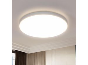 6977039577800 - Delaveek - Moderne LED-Deckenleuchte 18W Weiß LED-Deckenleuchte für Schlafzimmer Küche Badezimmer Ø23CM Warmweißes Licht 3000K