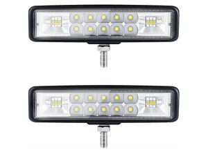 7007957724853 - 6-Zoll-Motorrad-LED-Scheinwerfer LED-Arbeitsscheinwerfer Traktor 2 Reihen 9–36 v 120 w 12000 lm 6000 k Scheinwerfer + Flutlicht-Kombination