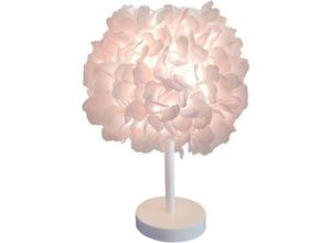 7007957762091 - Seide Rose Blume Nachttischlampe Nachttischlampe Lampenschirm moderne elegante Feder Tisch Schreibtischlampe Lampenschirm Wohnzimmer Schlafzimmer