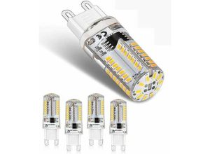 7007958007597 - Jalleria - 5er-Pack 3 w G9-LED-Glühbirne 200 lm 3000 k warmweiß flimmerfrei nicht dimmbar 360°-Winkel ersetzt 40 w G9-Halogenlampen