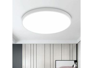 7007958361125 - 30 w runde LED-Deckenleuchte IP54 wasserdichte Deckenleuchte 6500 k moderne Deckenleuchte für Badezimmer Schlafzimmer Wohnzimmer Küche Flur