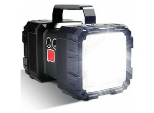 7007958378444 - Jalleria - Wiederaufladbare LED-Taschenlampe 10000 mAh 1200 lm extrem lange Standby-Zeit hohe Leistung wasserdicht Camping-Laterne 7 Modi