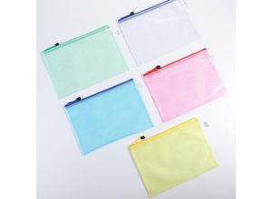 7022896478865 - A4 A5 Dokumententasche mit Reißverschluss 12 Stück Reißverschlusstasche Aktentasche Portfolio Dokumententasche Aktentasche Kunststoff