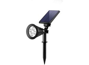 7022896507046 - Solarstrahler für den Außenbereich IP65 wasserdicht LED-Solarleuchte verstellbarer Solarstrahler Solarleuchte für Garten Hof Auffahrt Weg