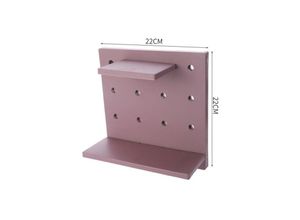 7022896644215 - 3-teiliges Stecktafel-Wandregal Kunststoff-Wandorganisator für Zuhause Küche Badezimmer Büro (lila) - Ahlsen