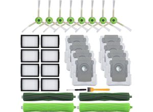 7022896712303 - 20er-Pack Ersatzteile für Irobot Roomba I7 I7+ I3 I3+ I4 I4+ I6 I6+ I8 I8+ J7 J7+ plus E5 E6 E7 Staubsauger 2 Gummibürsten 6 Hepa-Filter - Ahlsen