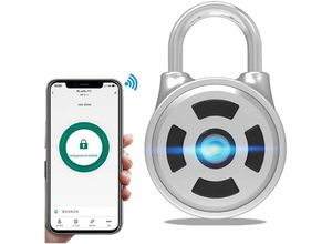 7023689837999 - Qiedie - Bluetooth-Schloss Fingerabdruck-Vorhängeschloss mobile App IP66 wasserdicht schlüsselloses biometrisches Schloss für Schließfächer