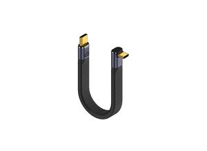 7036812193008 - 240 w usb 40 C-Datenkabel auf 90° abgewinkelten C-Stecker PD-Schnellladekabel kurzes Kabel 40 Gbit s Typ c flach flexibel für Smartphone