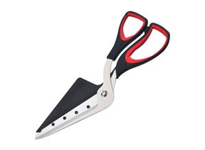 7036812196153 - Pizzaschere Pizzaschneider mit scharfer Klinge aus lebensmittelechtem Edelstahl und weichem Griff multifunktionale Küchenschere spülmaschinenfest
