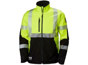 7040055234459 - Workwear Icu Hi-Vis Softshelljacke gelb m - Gelb - Helly Hansen